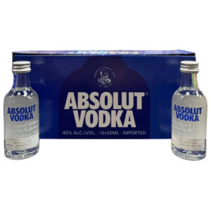 Absolut Vodka Mini Shooters 50mL 12 Pack