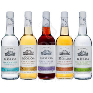 Koloa Kaua'i Gold, White, Dark, Coconut & Spice Rum Bundle