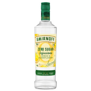 Smirnoff Lemon & Elderflower Zero Sugar Infusions Vodka 750mL